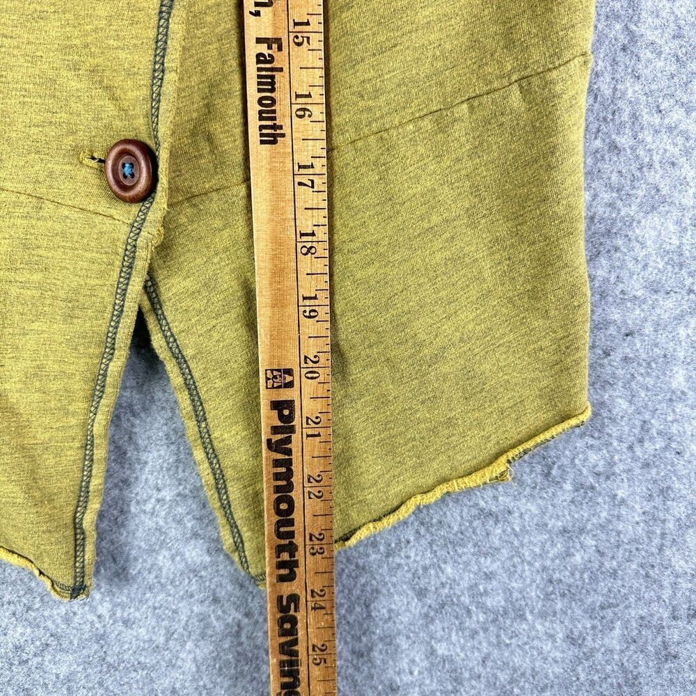 Scrapbook Originals Vest Top Womens M Gold Mustard Yellow Cutoff Sweatshirt Boho - Picture 11 of 11